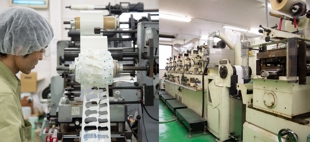 印刷機械と作業風景